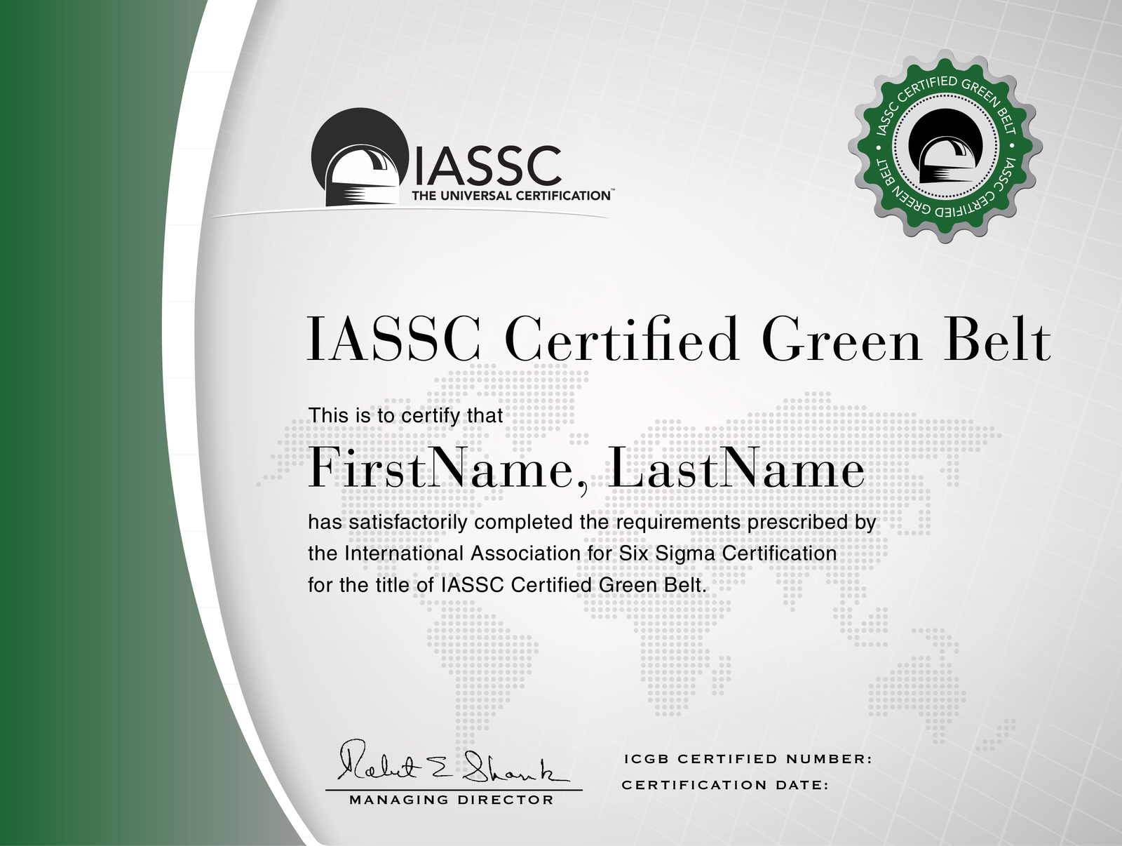 Chứng chỉ Six Sigma được cấp bởi IASSC